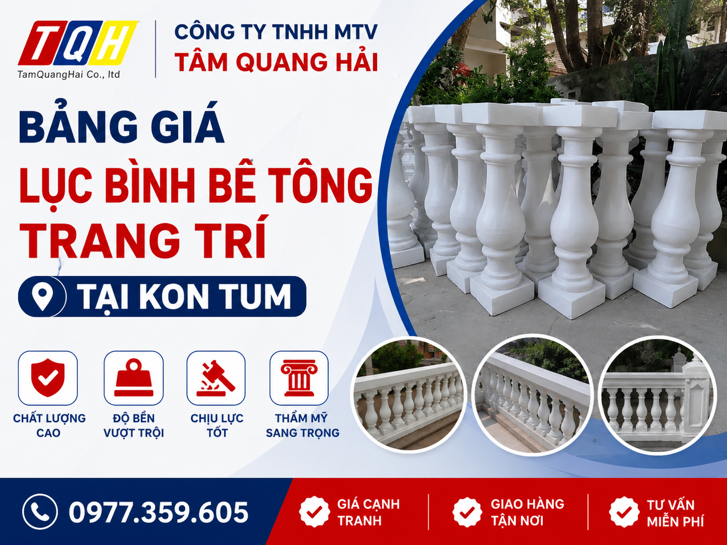 Bảng giá lục bình bê tông trang trí tại Kon Tum