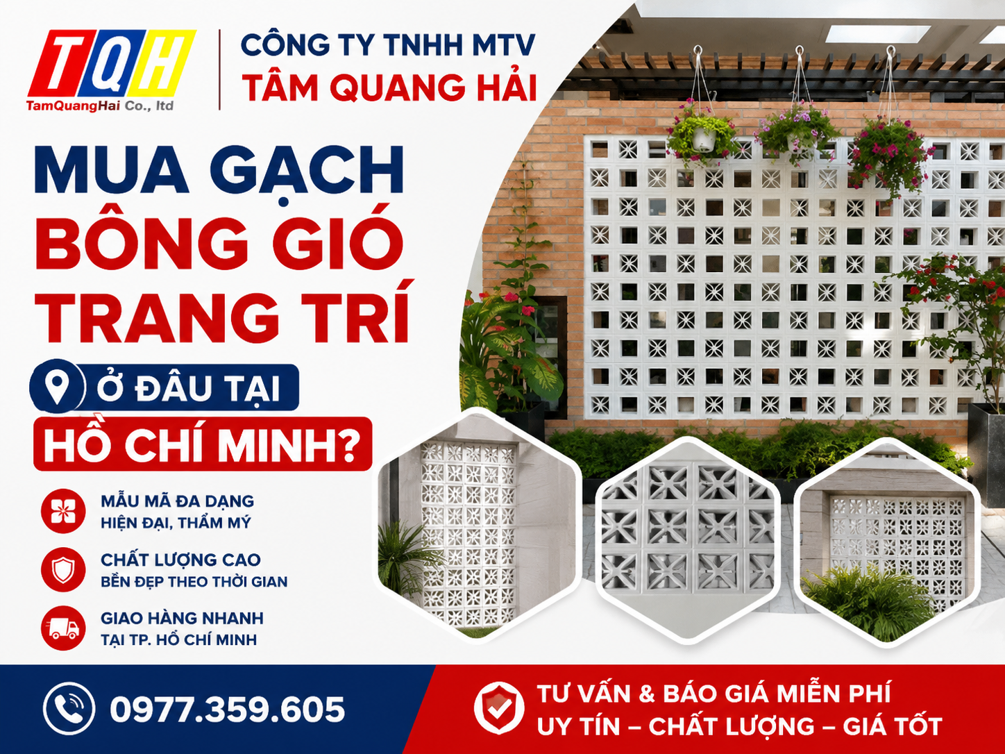 Mua gạch bông gió trang trí ở đâu tại Hồ Chí Minh